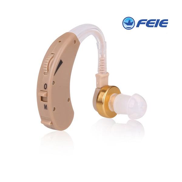 2019 hot sale design Mini Hearing aids headphones for the deaf sound Amplifiers Assist Hearing (Left rightEar, beige color) S-138