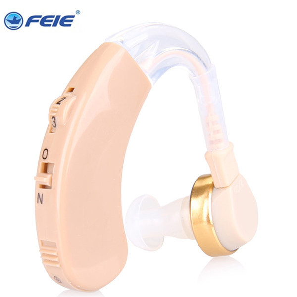 Plastic Super Mini Adjustable Hearing Aids Ear Sound Amplifier Volume Tone Listen Hearing Aid Kit Hook behind Ear Care S-139