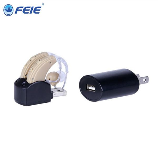 High Frequency rechargeable hearing aids FEIE vacuum-tube for elderly deaf as Gift Home Health Care with free technical support S-109S