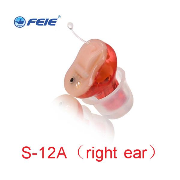 Feie Mini CIC Invisible Hearing Aids in Ear Digital Tone Adjutable Deaf Hearing Aid for the Elderly S-12A 2 Channel Programmable