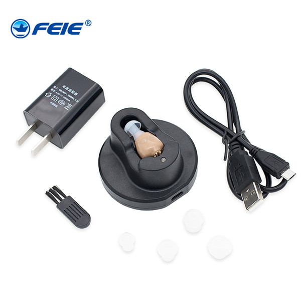 Deafness Earphones S-102 mini rechargeable hearing aid for the deaf Innovador 2018 Free Shipping