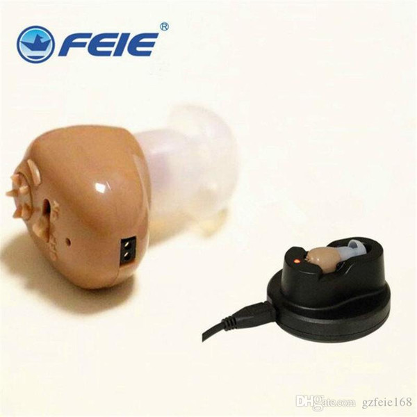 Deafness Earphone rechargeable wireless Hearing Aid Mini Ear Amplifier For Hearing loss s-102 Top Brand Free Shipping