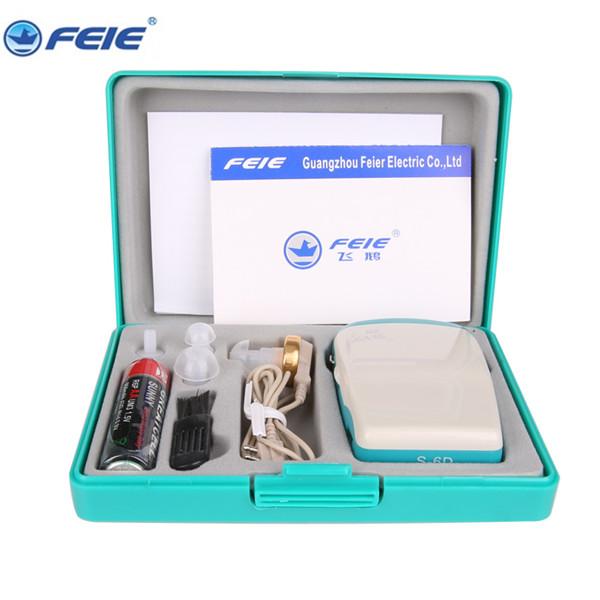 Deafness hearing aids cheapest pocket body worn S-6D Good for Answer the Phone S-6D Drop Shipping