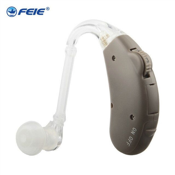 FEIE newest Best Hearing Aids Behind The Ear Sound Amplifier Adjustable Tone analog mini hearing Aids Care for Elderly Deaf headphonesS-203