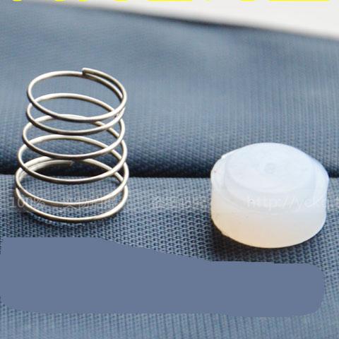 2pcs Dental oil free air compressor accessories unidirectional valve seal gasket cylindrical spring silica gel washer