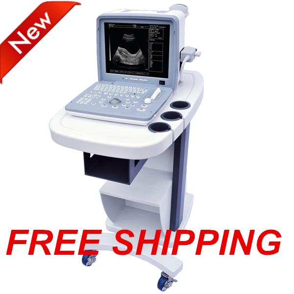 Advanced 2D Ultrasonic/Full-digital 12inch Portable Ultrasound Scanner/ECHO sonography/B-ultrasonic device/CE&ISO USG machine+DHL free ship