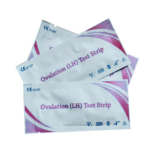 (100 Pieces Lot)Ovulation Test Strip 10 MIU Home Use CE And FDA Certificate Free Shipping