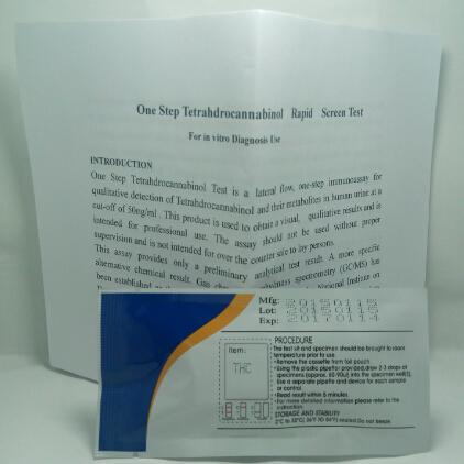 New Date New Style THC Test Strip 50 PCS/Lot 4.0mm CE Certificate Free Shipping Fast