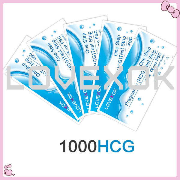 LOVEXOK Medical Pregnancy Test Strips 1000-Count 10 mIU FDA and CE Certificate New Production Date Free Shipping