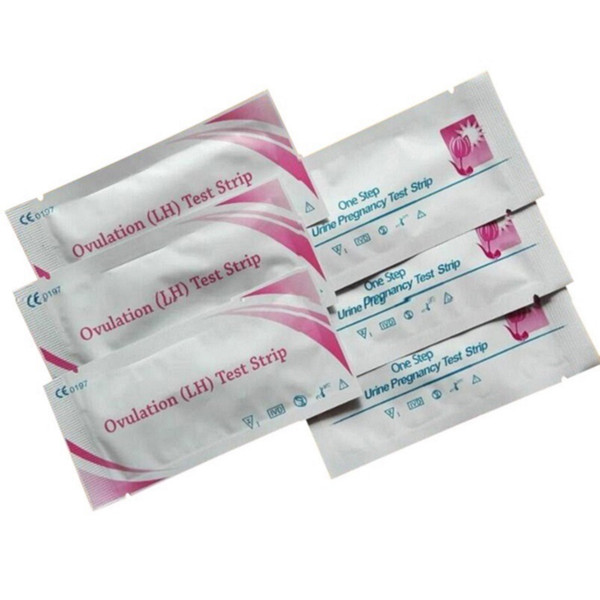 NEW Style 500 PCS Pregnancy Test Strips+500 PCS Ovulation Test Strips Home Self Test Free Ship Fast