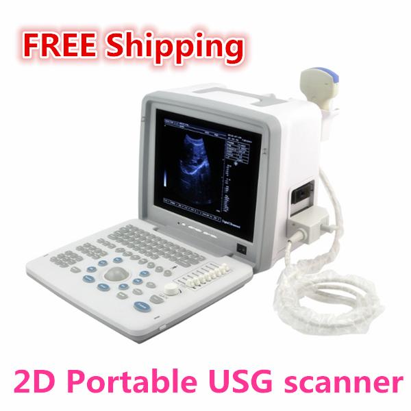 Advanced 2D Ultrasonic/Full-digital 12inch Portable Ultrasound Scanner/ECHO sonography/B-ultrasonic device/CE&ISO USG machine+DHL free ship.