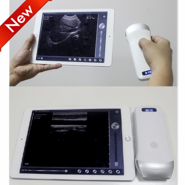 Wifi Linear probe echo, Wireless Probe ultrasound, CE/FDA small ultrasound scanner, USG machine with 7.5Mh/10.Mhz 96/128 elements
