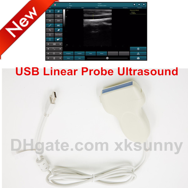 USB linear probe/Free DHL ship USB linear probe+ultrasound software/ ultrasound scanner/echo ultrasound/pocket USB linear probe USG