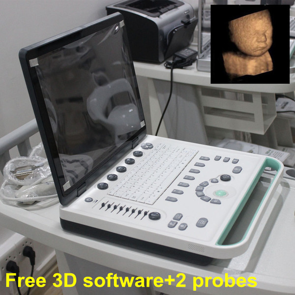 3D full-digital Ultrasound with any 2 probes/Medical human sonography machine/Ultrasonic 3D scanner/Advanced 3D USG machine/CE ultrasound