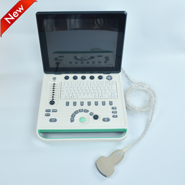 Digital 15 inch LCD notebook human ultrasound scanner with battery+free shipping, ultrasound machine , ultrasound , sonograph