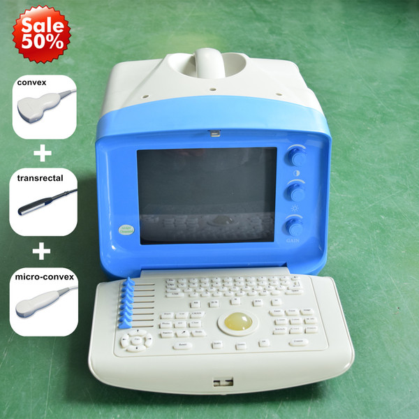 New! Veterinary Ultrasound machine/vet handheld ultrasound scanner with any three probes/ Dog Pig Sheep Cow Horse Pregnancy Test Ultrasound