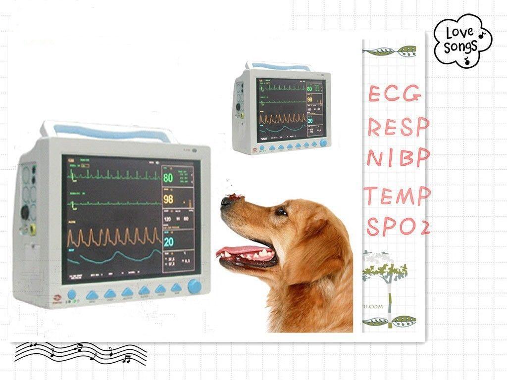 VET 12.1 CMS8000+Printer,ICU Patient Monitor Veterinary ECG machine 6-parameters