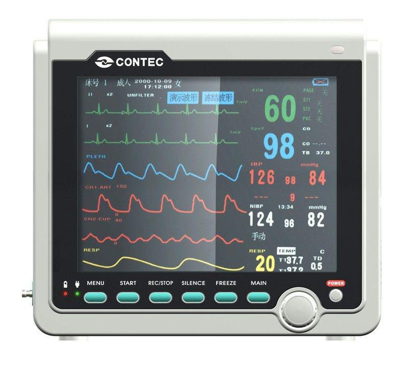 CONTEC,CMS6000 4-Parameter Monitor, 8.4-inch ICU Patient Monitor with ECG,NIBP,SPO2 for Human Free Shipping