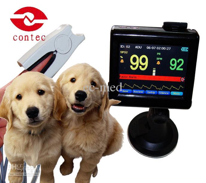 Veterinary Hand-held Spo2 PR Patient Monitor + Ear Tongue Spo2 Probe PM60A