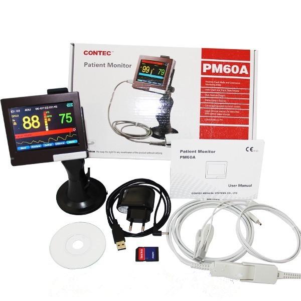 CONTEC FDA&CE Veterinary Hand-held Spo2 PR Patient Monitor + Ear Tongue Spo2 Probe PM60A