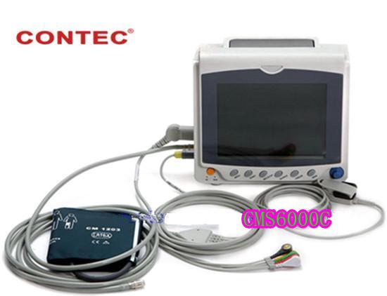 CONTEC ICU/CCU Patient Monitor, ECG+NIBP+Pulse Rate+SPO2, CMS6000C