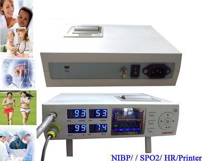 CONTEC Hot New Vital NIBP, PR, SPO2 Patient Monitor & Printer NIBP+SPO2+PR,2.4``color LCD CMS5000C CE Approved