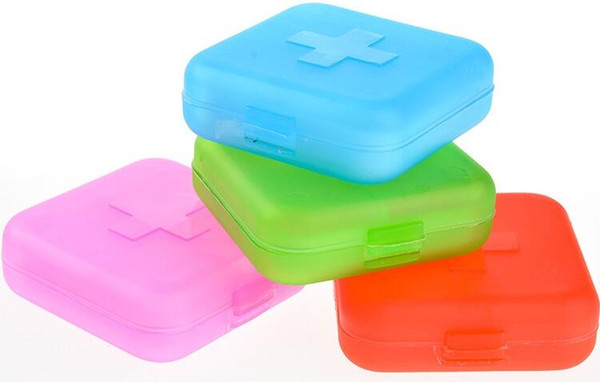 New 4 Slot Health Medicine Pill Case Cover Portable Organizer Box Container Storage