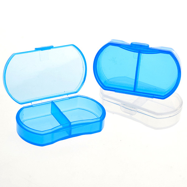 Wholesale-4 Pieces/Lot Portable Mini Cute Plastic   Case For Healthy Care Empty Secret Stash WithTemporary Storage