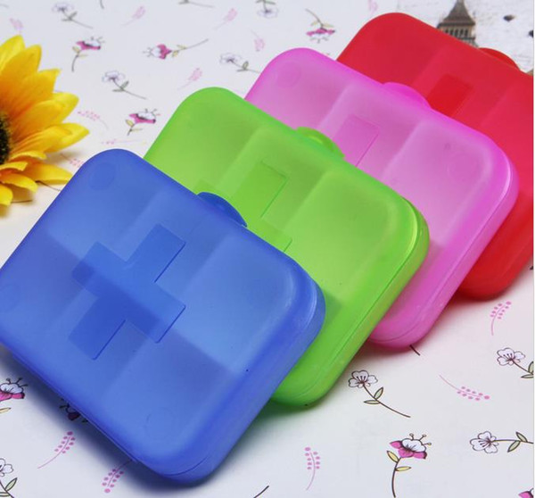 Portable Eco-friendly 6 Cells Pill Box Plastic Cases Travel medicine pills Storage Case Refillable box Medication pill box