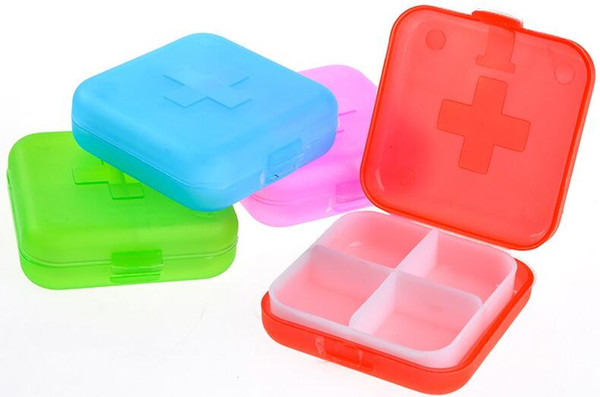 Portable Mini CuteTemporary Storage Plastic Pill Box Medicine Case For Healthy Care Empty Box Sorter