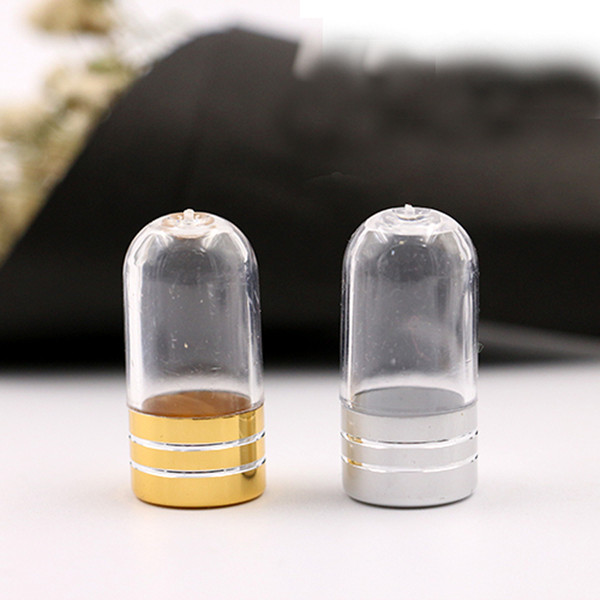 Gold Silver single grain loading capsule bottle packaging Box Case Bottle Capsule Storage Container Travel Splitters