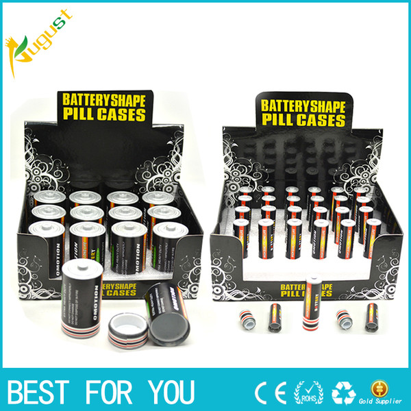 Free Shipping Battery Secret Stash Diversion Safe Pill Box Hidden Money Coins Container Case