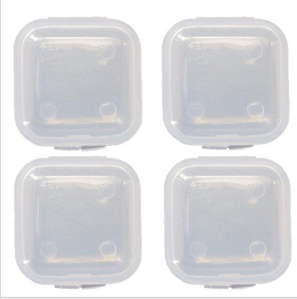 wholesale Plastic Portable Clear Transparent Cosmetic Boxes Medicine Pill Box Small Square Tablet Case Sundry Storage Holder