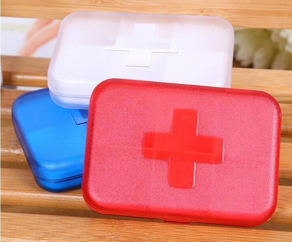 Portable Eco-friendly 6 Cells Pill Box Travel medicine pills Storage Case Refillable box Fedex UPS TNT Free Shipping