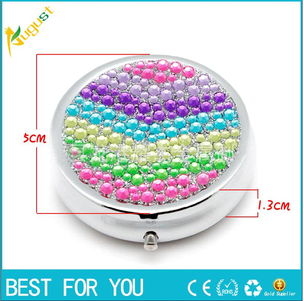 Fashion Style Pill Classic Lady Round Tin Box Metal Storage Box Retro Jewelry Case Candy Box pill case Case hot