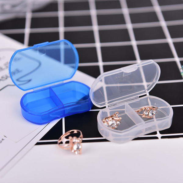 New 2 Grids 7 Day Pill Medicine Tablet pillbox multicolor container Dispenser Organizer Case pill box for medicines