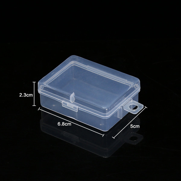 Small Clear Storage Box Rectangle For Jewelry Organizer Diamond Embroidery Craft Bead Pill Home Storage Plastic Box F2489