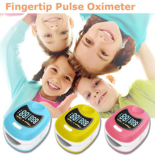 CONTEC Finger Cute Pulse Oximeter Oxygen SPO2 Monitor for Children Kids CMS50QB