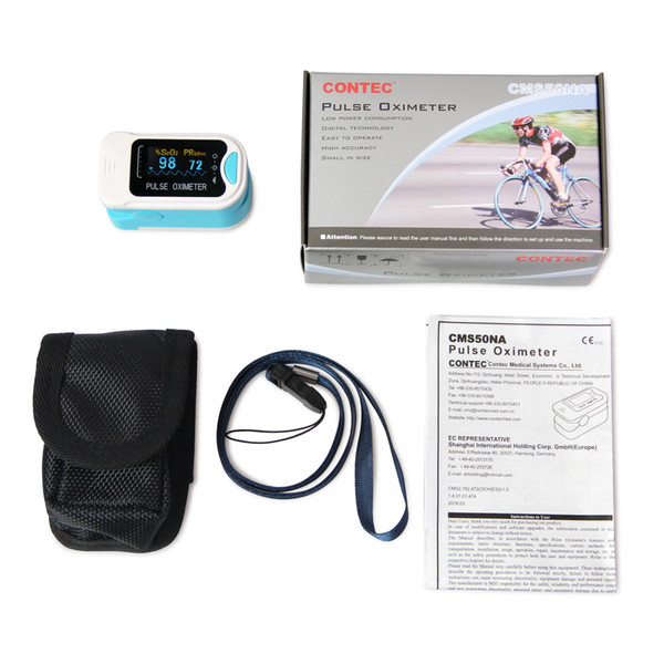 New hot OLED CONTEC Fingertip oxymeter spo2,PR monitor Blood Oxygen Pulse oximeter LED Screen CMS50NA