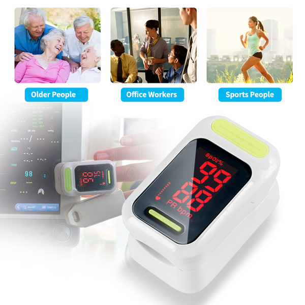 Yonker Fingertip Pulse Oximeter Medical Portable Blood Oxygen Saturation Monitor With Lanyard CE & FDA Certified Products LED High Quality