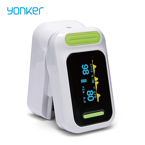 Yonker Medical Fingertip Pulse Oximeter Portable Blood OLED Oxygen Saturation Monitor With Lanyard CE & FDA Certified Products oximetro