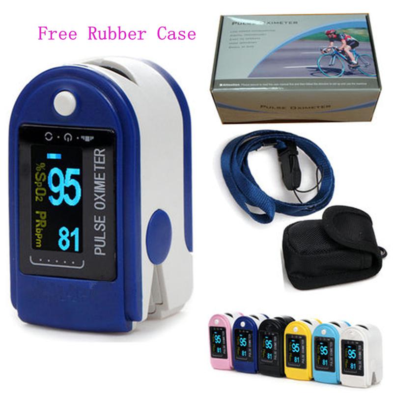 Wholesale - FDA/CE proved Fingertip Pulse Oximeter SPO2 Monitor OLED Display SIX Colors Free Shipping