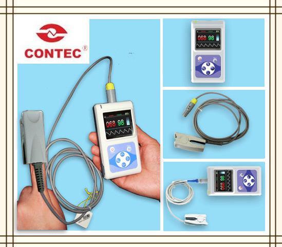 Wholesale-New arrived-Handheld Pulse Oximeter sync with PC based software,CE&FDA Certified CMS60D SPO2 Monitor+ Free Shipping