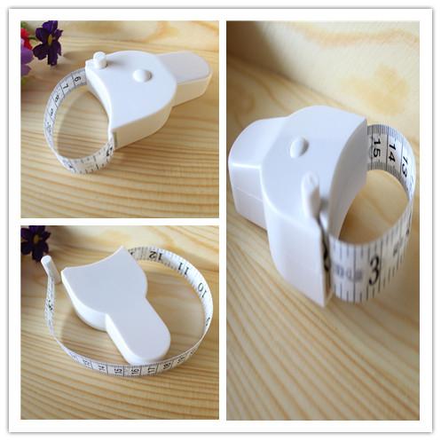 Personal 1.5m Fitness Accurate Body Fat Caliper Measuring Body Tape Ruler Measure Tape Measure White Body Fat Caliper