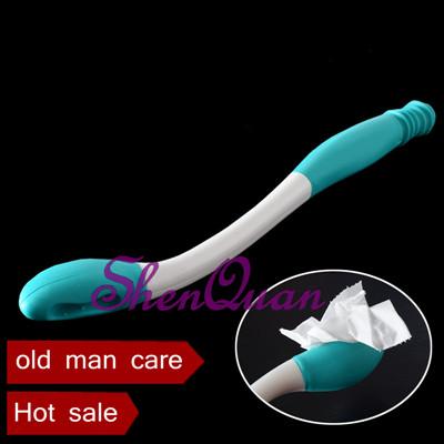 20pcs/lot,USA quaulity soft plastic green + white wipe poo device let the old people convenient go to toilet