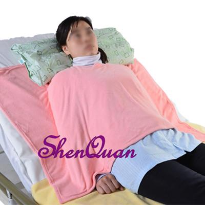 Warm soft comfort caring pink blanket keep the shoulder warm when the elderly or disabled people sleeping in bed without people care