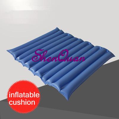 blue inflatable cushion bed pillow pad, orthopedic hemorrhoid coccyx support pad for tailbone bed sores sciatica pain sore relief