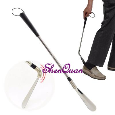 long shoe horn stainless steel silver metal shoes remover shoehorn,Wear shoes auxiliary,remove shoe aid