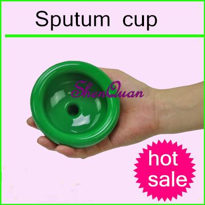 20pcs/lot,free shipping 10cm green color sofe plastic Sputum cup can used to human back to do massager,help coughing up phlegm