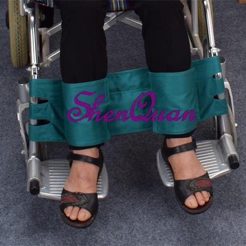 Comfortable wheelchair safety harness strap prevent the leg from slipping off the wheelchair,medical constraints belt